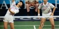Barcelona 1992 OG, Badminton, doubles Women - Final, Republic of Korea (KOR) 1st - People's Republic of China (CHN) 2nd. The team of the Republic of Korea (KOR) 1st.